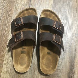 Birkenstock ARIZONA Oiled Leather Habana Brown Sandals EU 39 Medium / Narrow